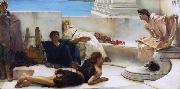 Alma-Tadema, Sir Lawrence A Reading from Homer (mk23) painting